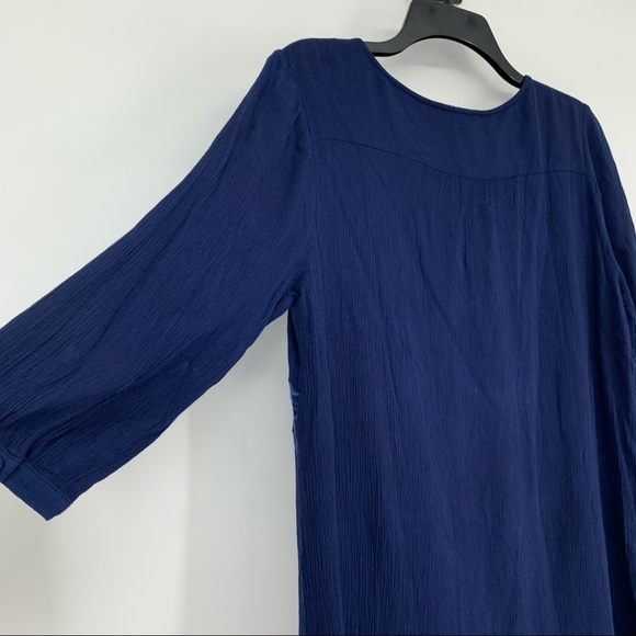 Skies Are Blue Long Sleeve Dress Blue Size M - Picture 13 of 15